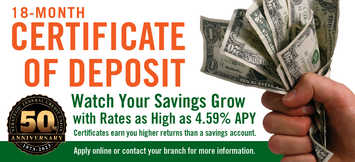 18 month certificate of deposit
